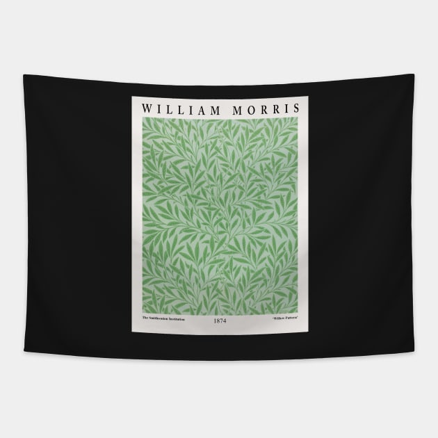 William Morris Exhibition Textile Willow Pattern Design Tapestry by VanillaArt