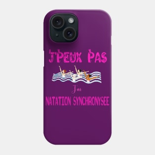 j'peux pas j'ai natation synchronisée Phone Case