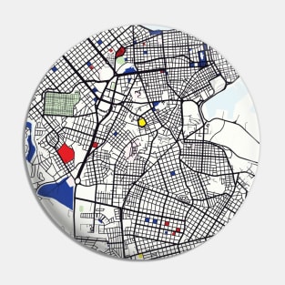 Havana (Cuba) Map x Piet Mondrian Pin