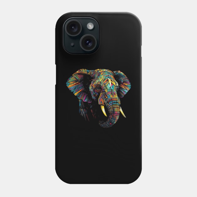 Elephant Animal Colourful Zoo Art Elephant Phone Case by elmiragokoryan