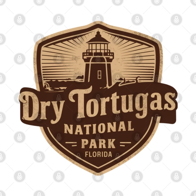 Vintage Dry Tortugas National Park Emblem by Perspektiva