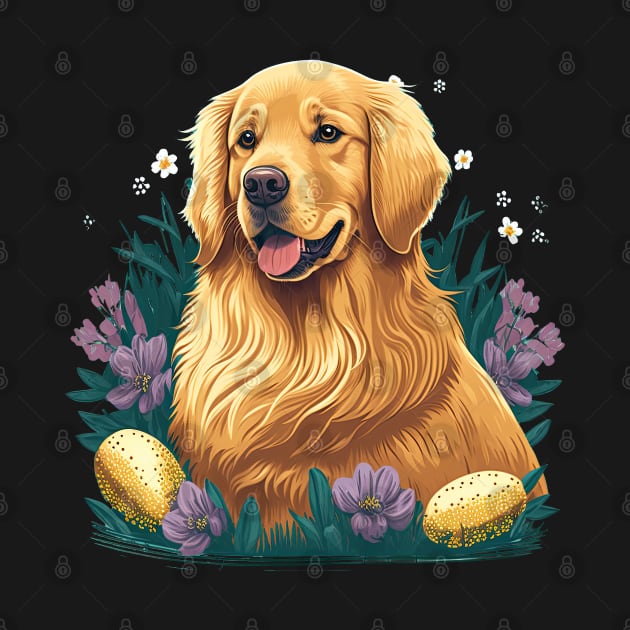 Golden Retriever happy easter day by JayD World