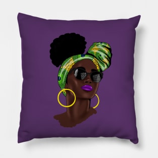 Afro African Woman Pillow