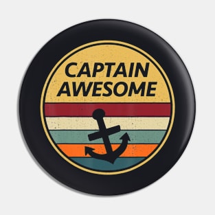 Retro Anchor Sailboat Vintage Sailing Captain Pin