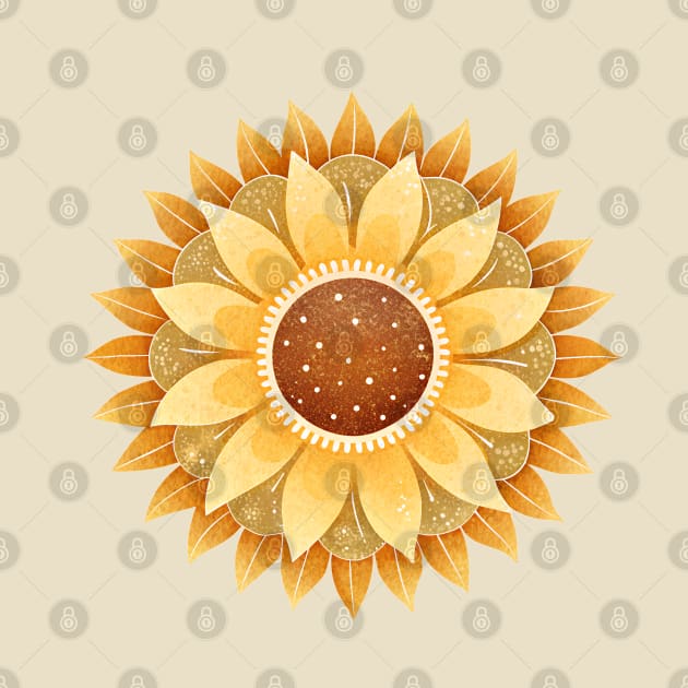 Boho Sunflower Blossom by craftydesigns