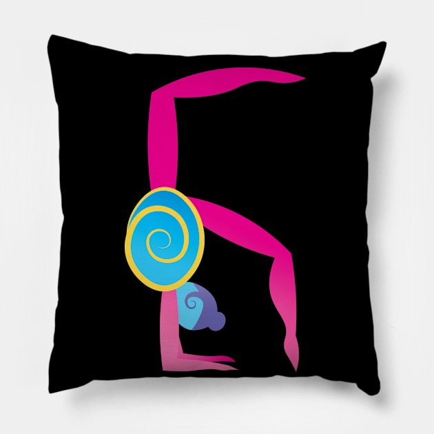 Bright Artistic Acro Elbow Stand - Yoga Forearm Stand Pillow by XanderWitch Creative