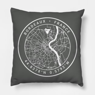 Bordeaux Map Pillow