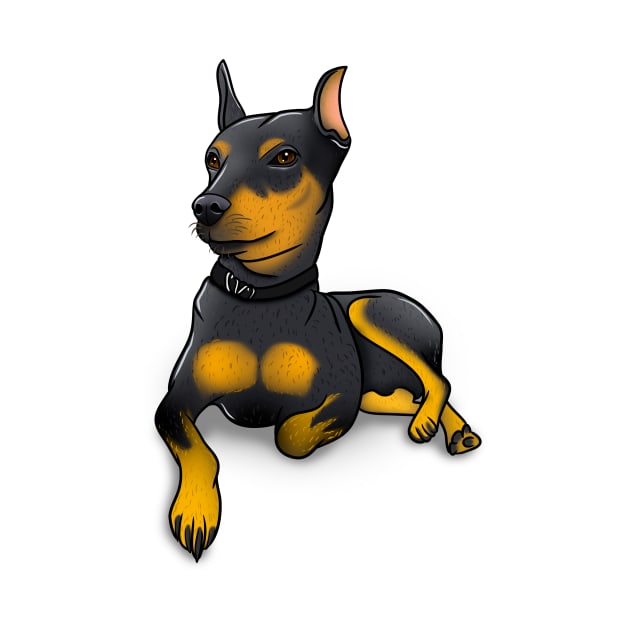 Proud Minature Pinscher (With Shadow) by Beauty Immortal