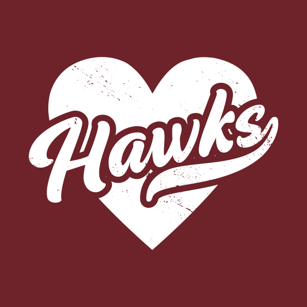 Vintage Hawks School Spirit // High School Football Mascot // Go Hawks by SLAG_Creative