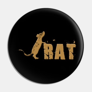 Retro Rat Pin