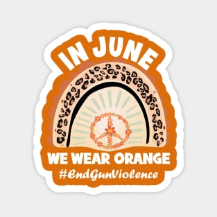 In June WE Wear Orange, Gyn Violence Awareness Magnet