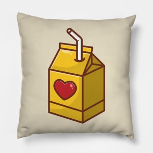 LOVE ORANGE JUICE Pillow