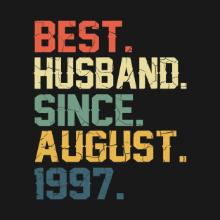 Mens Wedding Anniversary Gifts Husband Since August 1997 T-Shirt