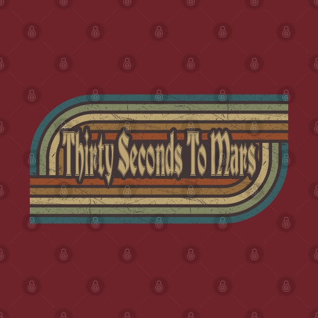 Thirty Seconds To Mars Vintage Stripes by paintallday