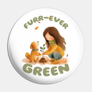 Furr-ever Green Pin