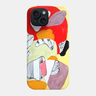 red abstract Phone Case