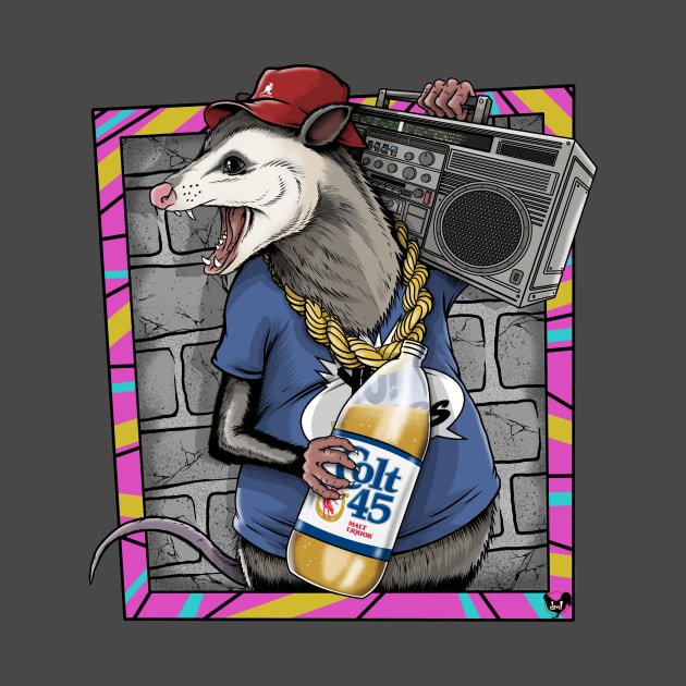 Hip Hopossum by davemyersillustration