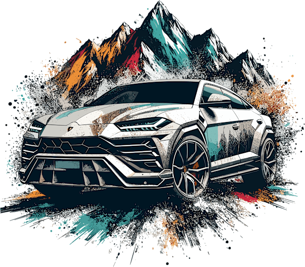 Lamborghini Urus Kids T-Shirt by Vehicles-Art