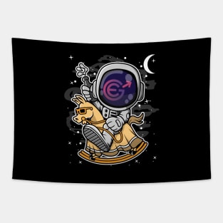 Astronaut Horse Evergrow EGC Coin To The Moon Crypto Token Cryptocurrency Blockchain Wallet Birthday Gift For Men Women Kids Tapestry