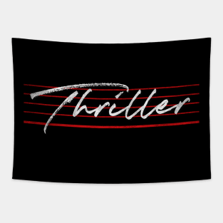 Thriller ///// Vintage 80s Style Design Tapestry