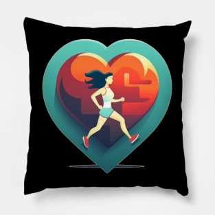 Running Is my Life Motivational Pillow