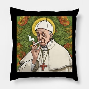 Pope Francis | Smoking on the Pope pack Pillow