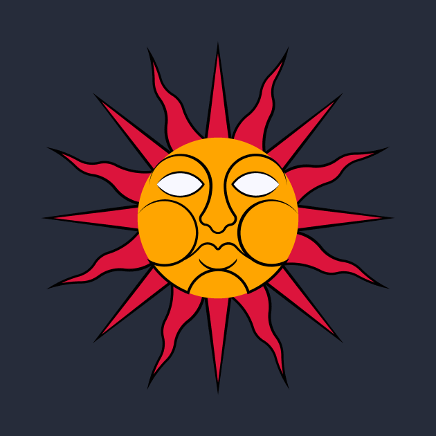 Folk Horror Wicker Man Sun Sigil by Ricardo77