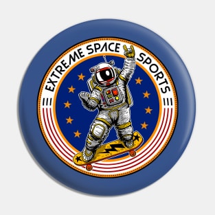 skater astronaut Pin