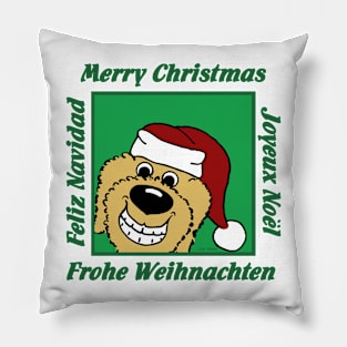 Doodle blond christmas Pillow