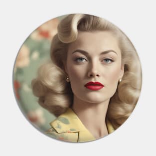 1950s Glam Woman Pin