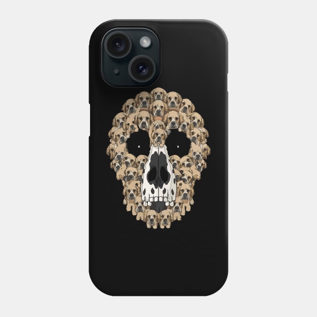 Golden Dog Retriever Skull Puppy Design Cool Dog Lovers Phone Case by TopTees