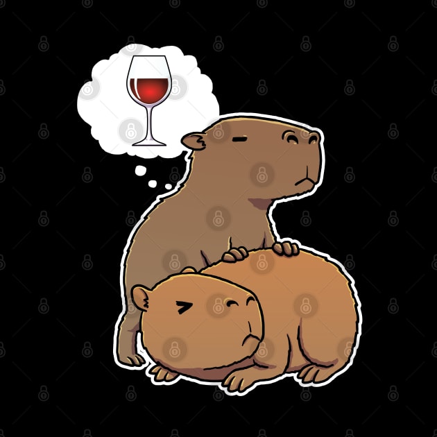 Capybara thirsty for Red Wine by capydays