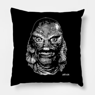 Creature FTBL B&W Pillow