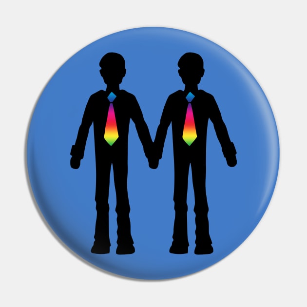 Gay Couple Holding Hands Pin by Olooriel