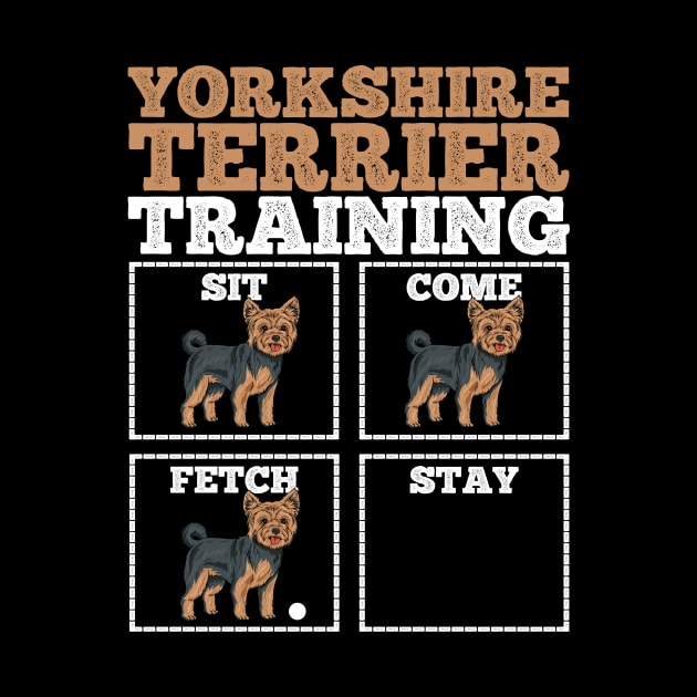 Yorkshire Terrier Dog Training Dog Trainer by KAWAIITEE