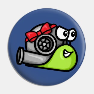 Turbo Snail - Gift Wrapped (Green) Pin