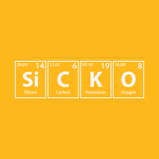 Sicko (Si-C-K-O) Periodic Elements Spelling T-Shirt