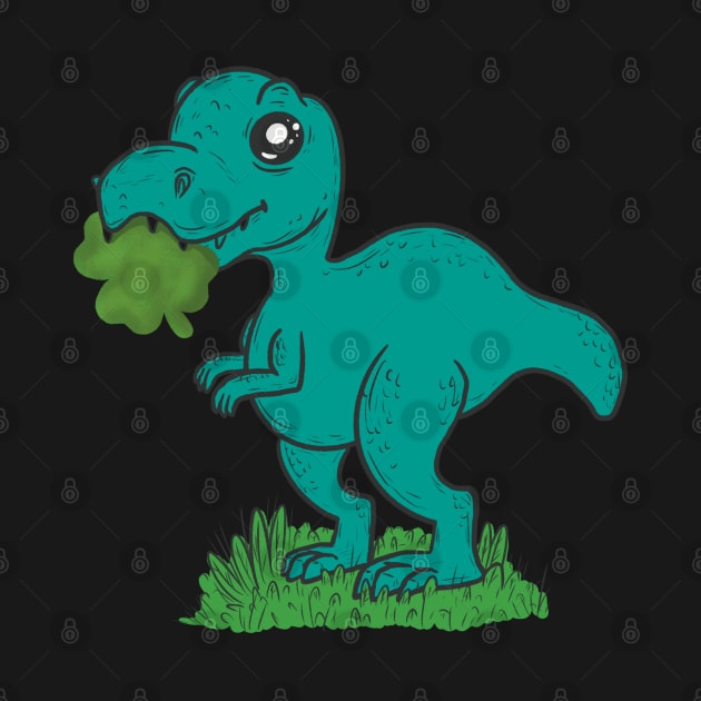 Shamrock dino st patricks day by Xatutik-Art