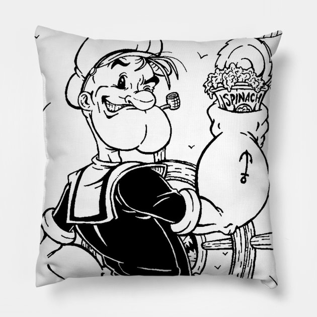 Strong to the Finish! Pillow by AustinLBrooksART