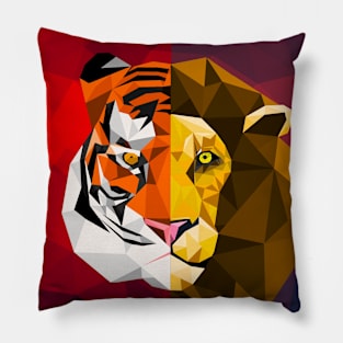 Tiger & Lion Pillow