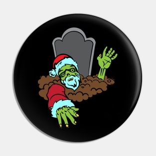 Santa Claus grave with him Pin