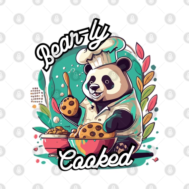 "Bear-ly Cooked." by WEARWORLD