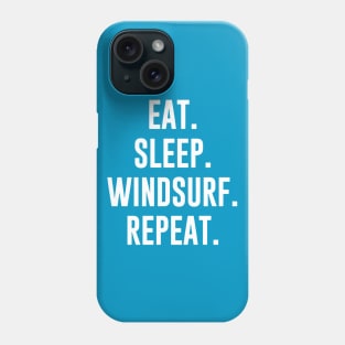 eat sleep windsurf repeat Phone Case