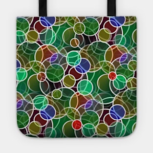 PSYCHEDELIC Circles Abstract Designs Tote