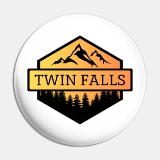 Twin Falls Idaho Mountains and Trees Pin