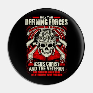 Veterans Shirt | Veteran and Jesus T Shirt Pin