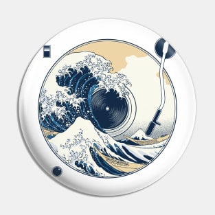 The Great Wave off Sound Pin