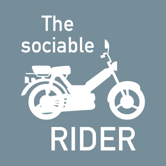 Discover Sociable Rider Moped - Moped - T-Shirt