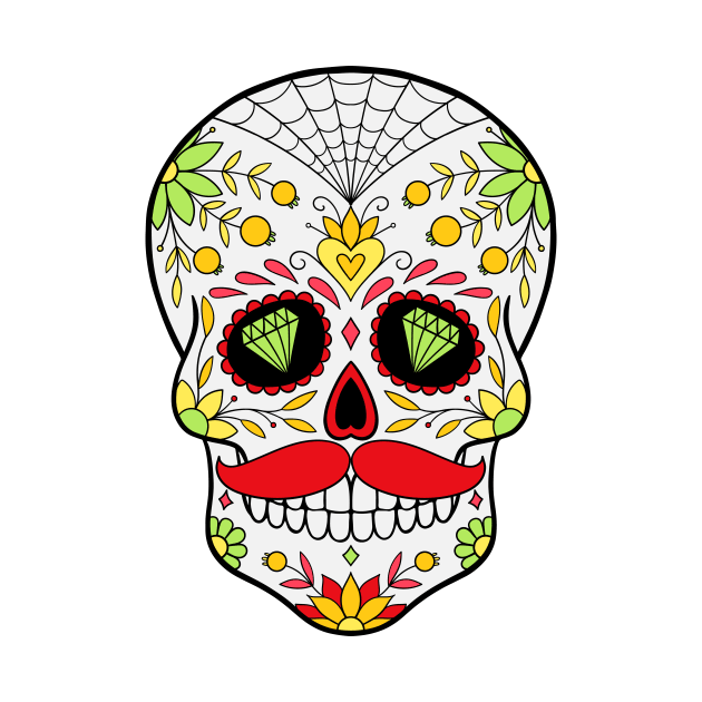 Day of the Dead, Sugar Skull by InshynaArt