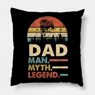 Dad Man Myth Legend Vintage Jeep For Mens Papa Father's Day Jeep gift Pillow